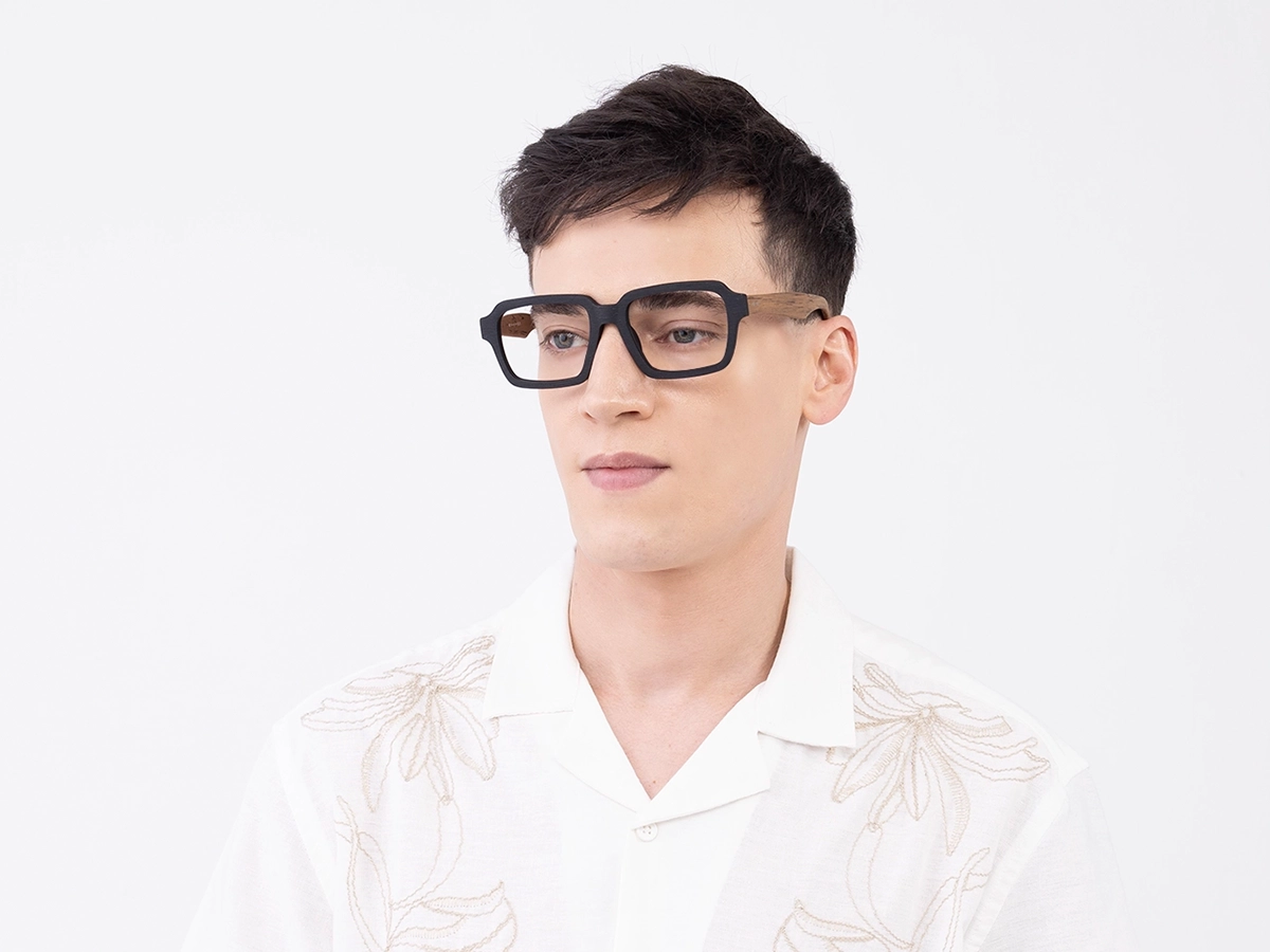 Square Oversized Wooden Frame glasses41