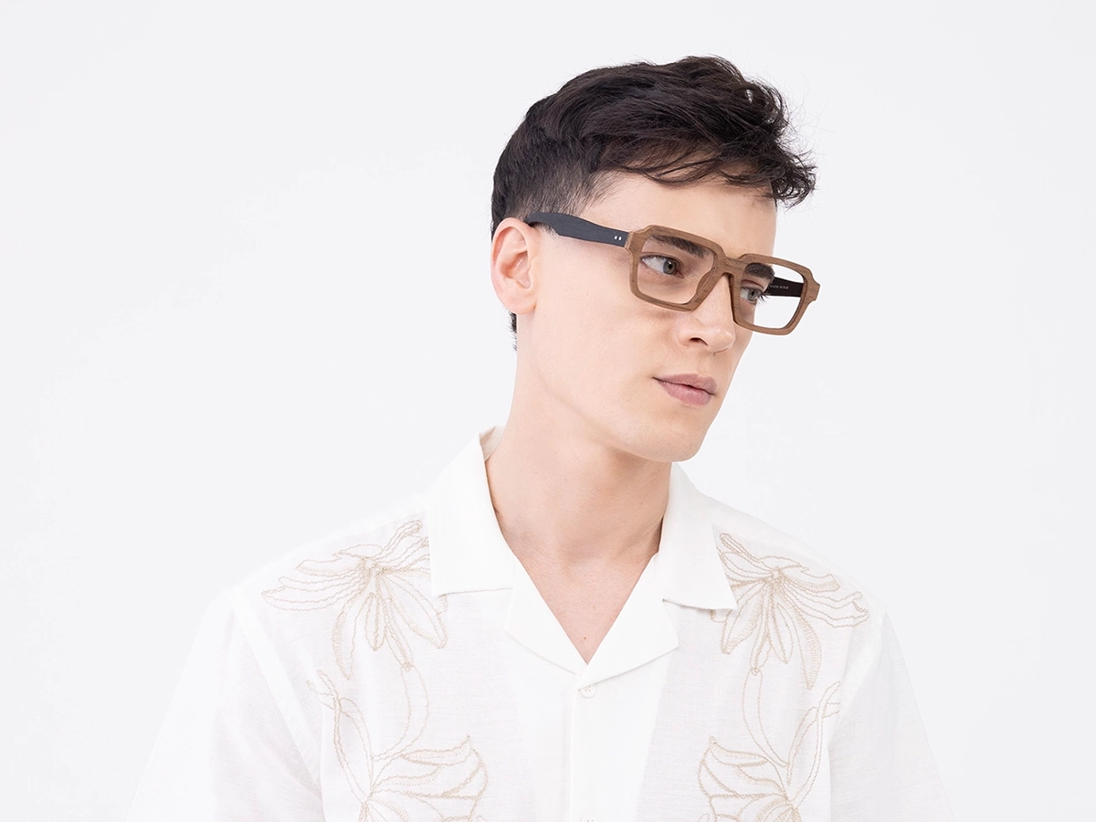 Natural Wood Frame Glasses Men42