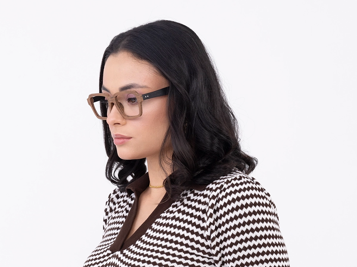 Natural Wood Frame Glasses Men53