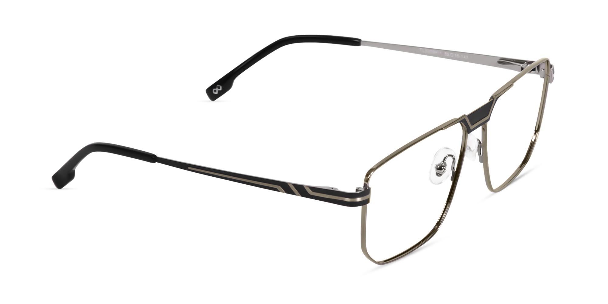Black And Silver Eyeglasses-2