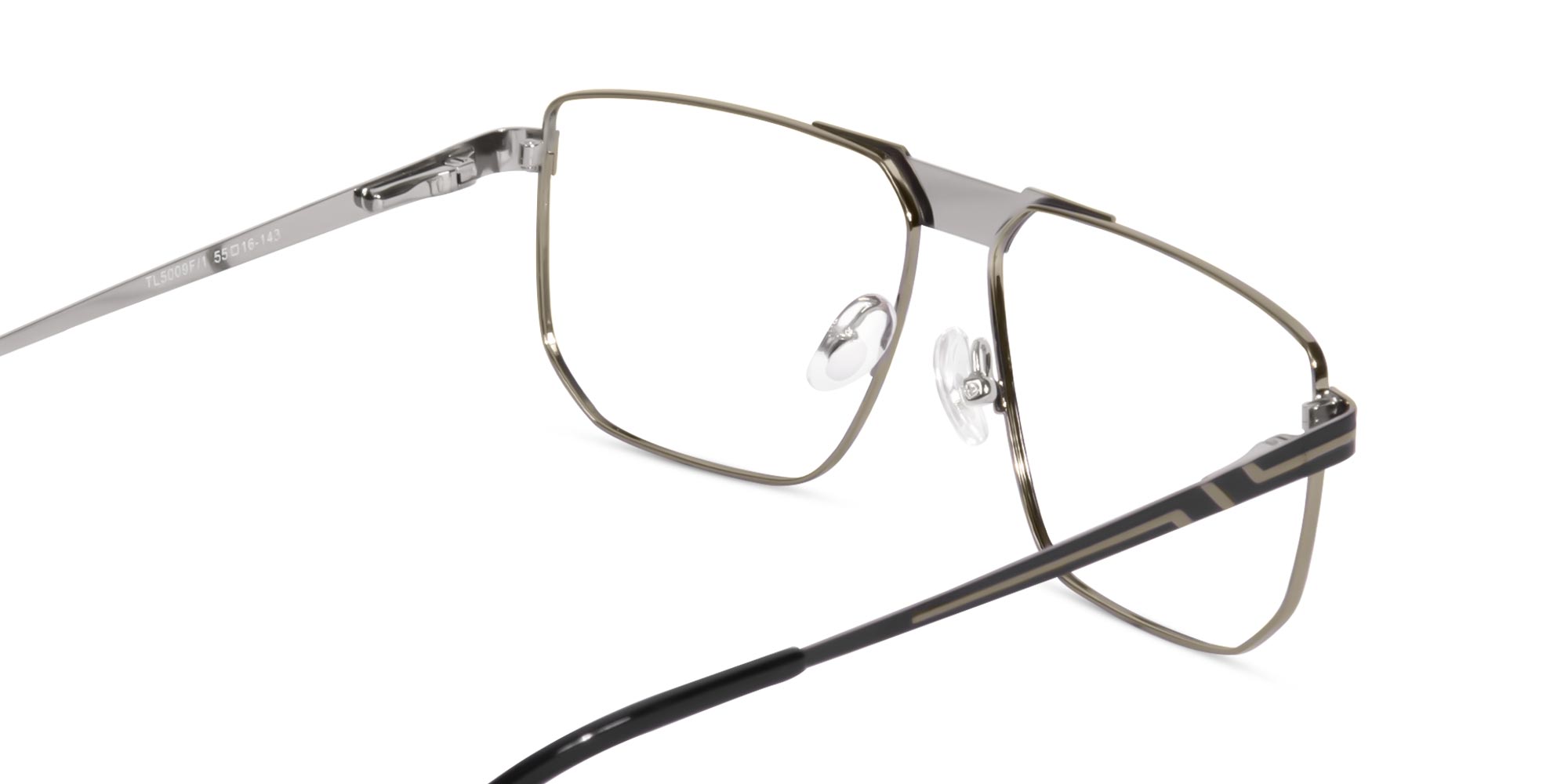 Black And Silver Eyeglasses-5