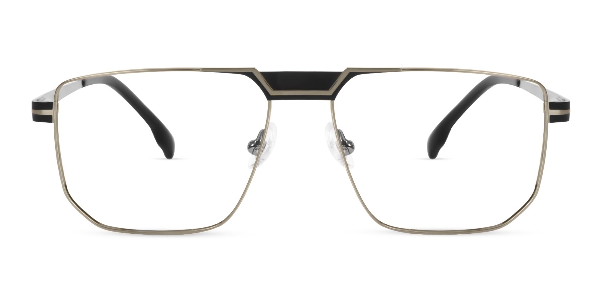 Black And Silver Eyeglasses-1