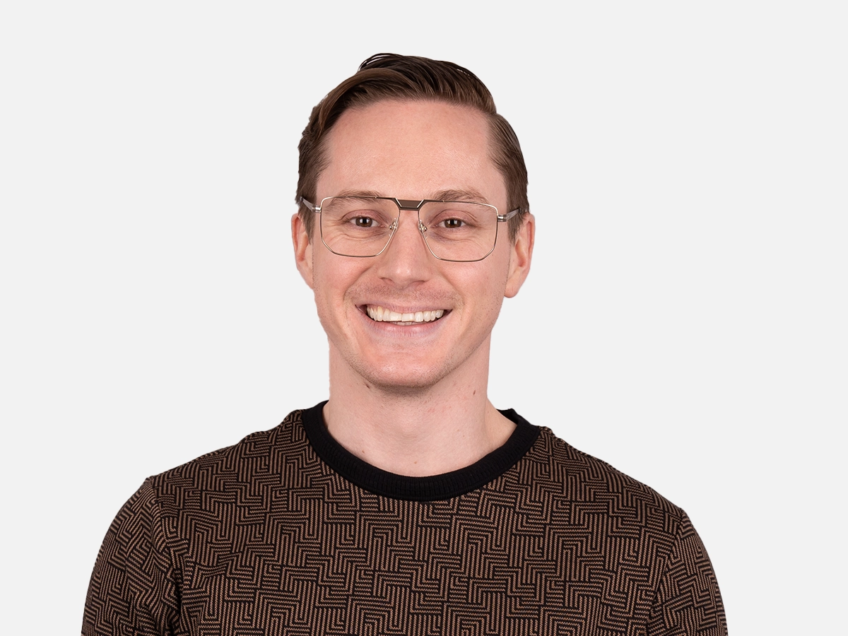 Rectangle Gold Frame Glasses-44