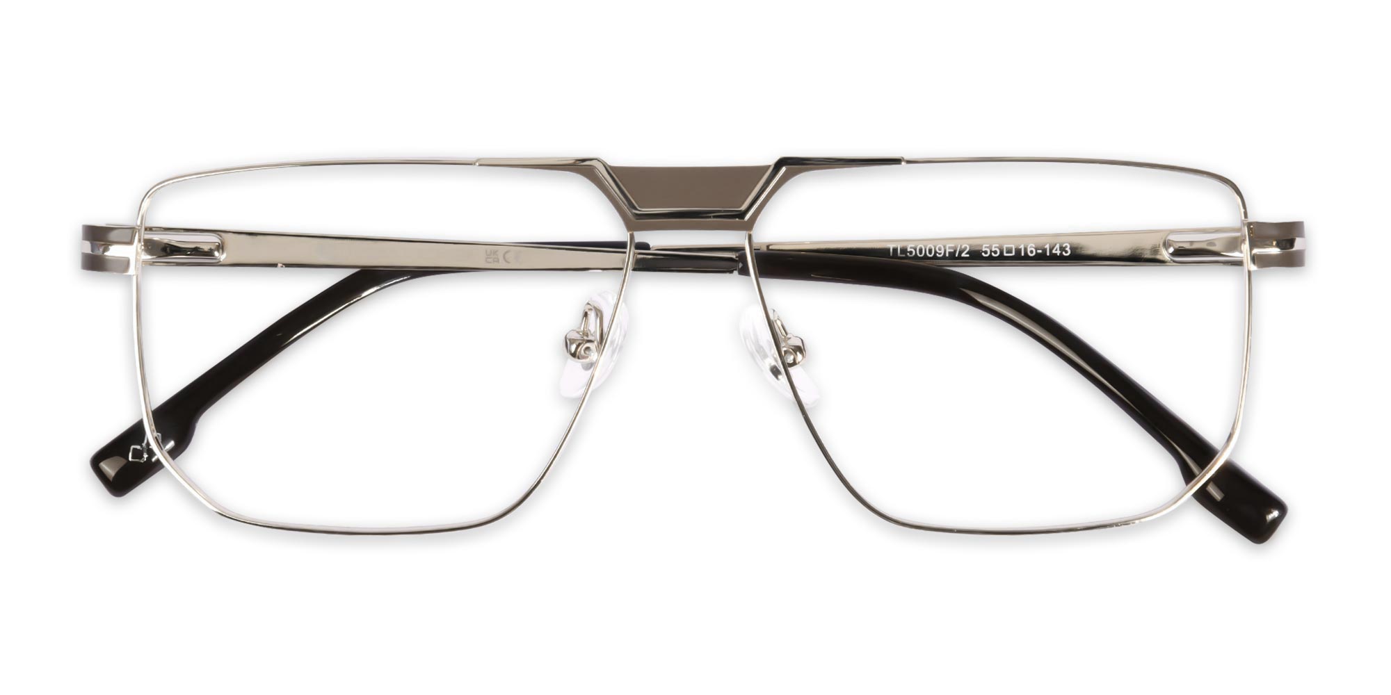 Rectangle Gold Frame Glasses-6