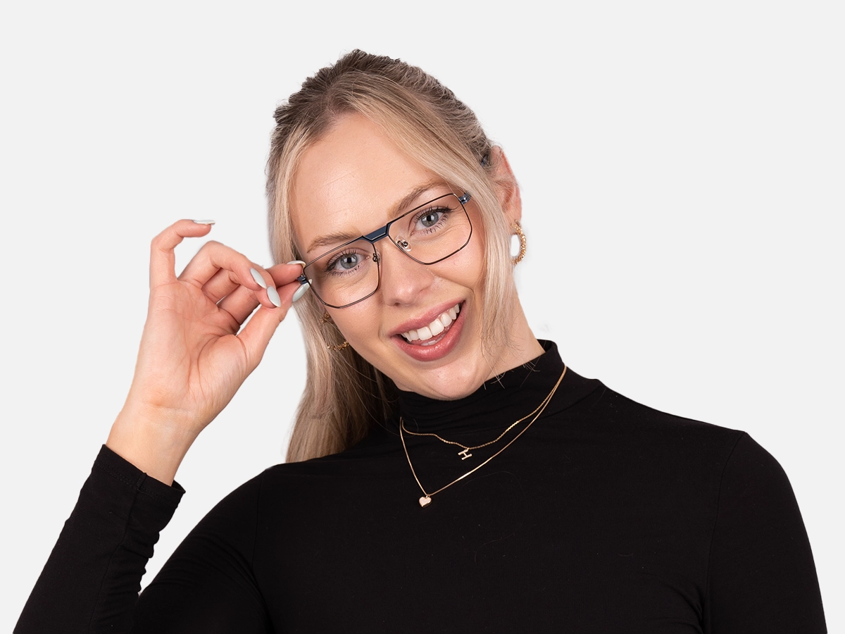 Blue Metal Glasses-55
