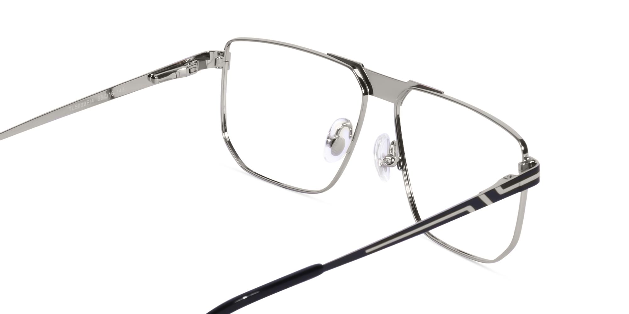 Silver And Black Glasses-5