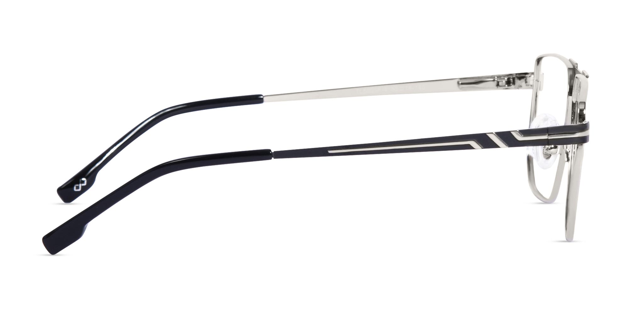 Silver And Black Glasses-4