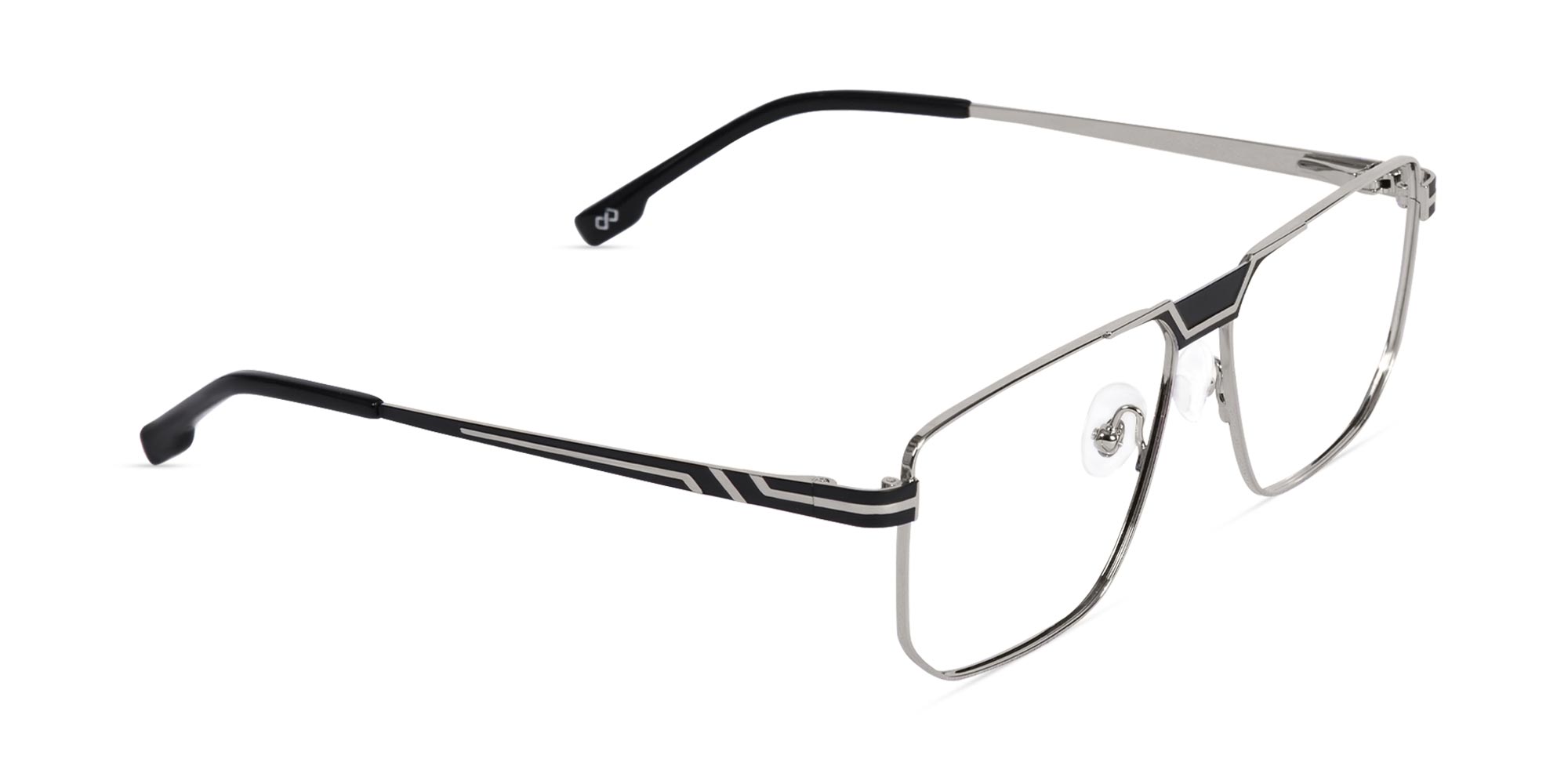 Silver And Black Glasses-2