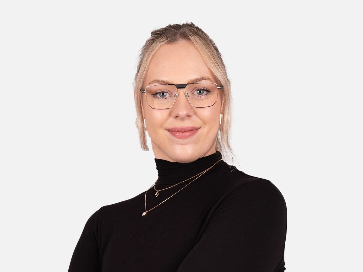 Silver And Black Glasses-53