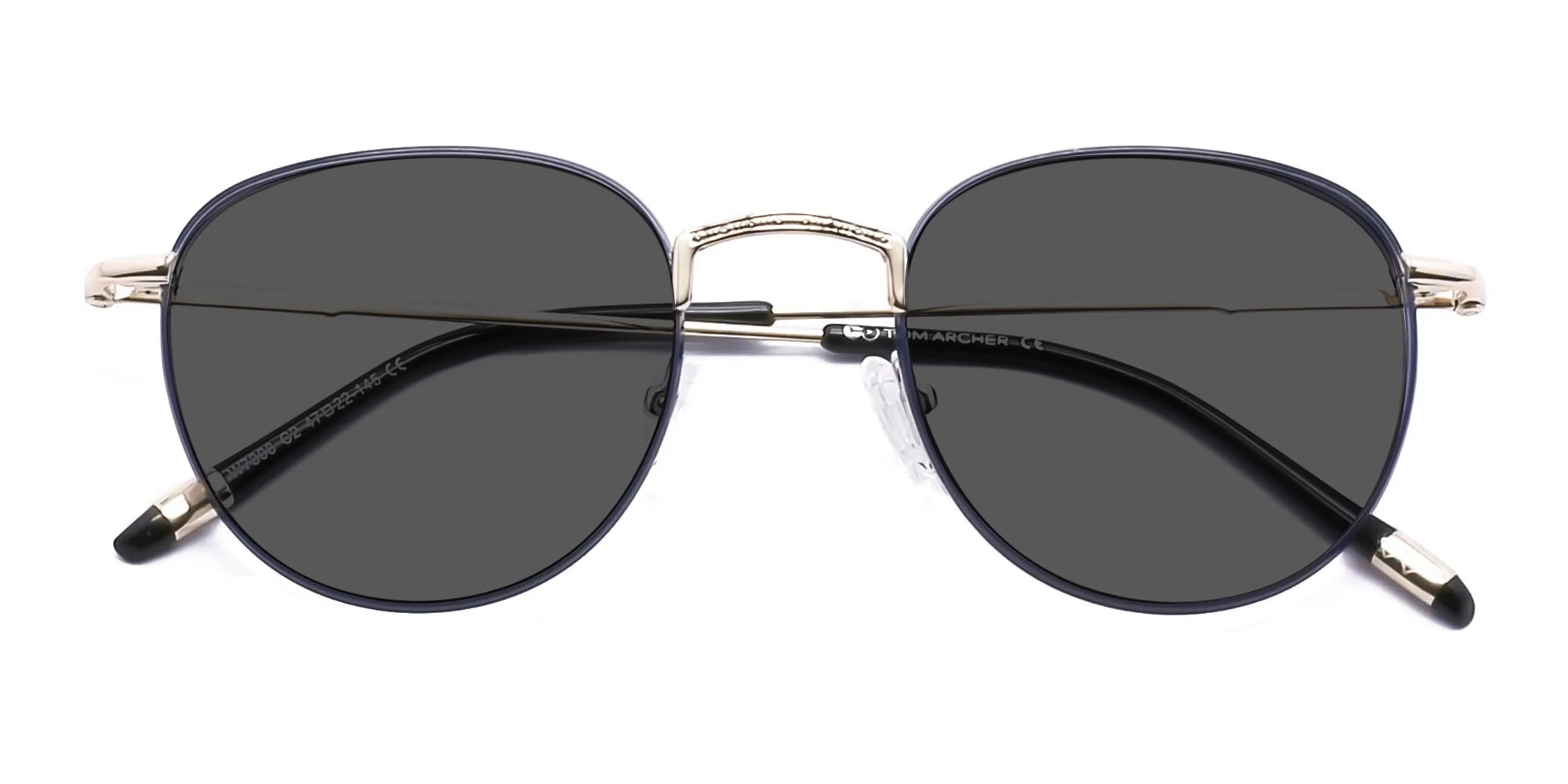 Round Metal Sunglasses-4