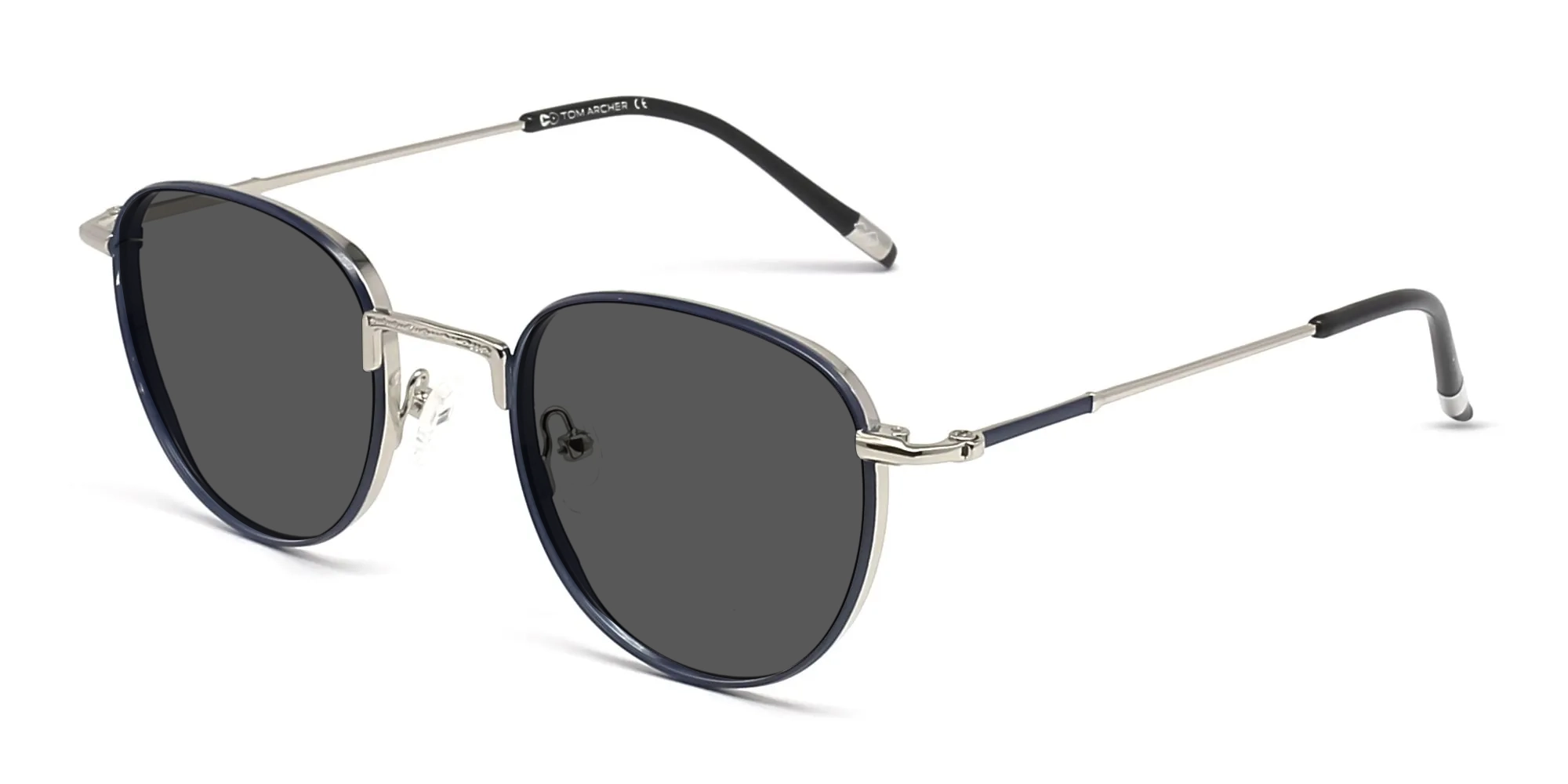Round Metal Sunglasses-3
