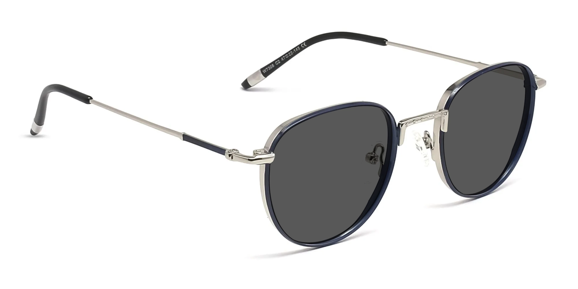 Round Metal Sunglasses-2