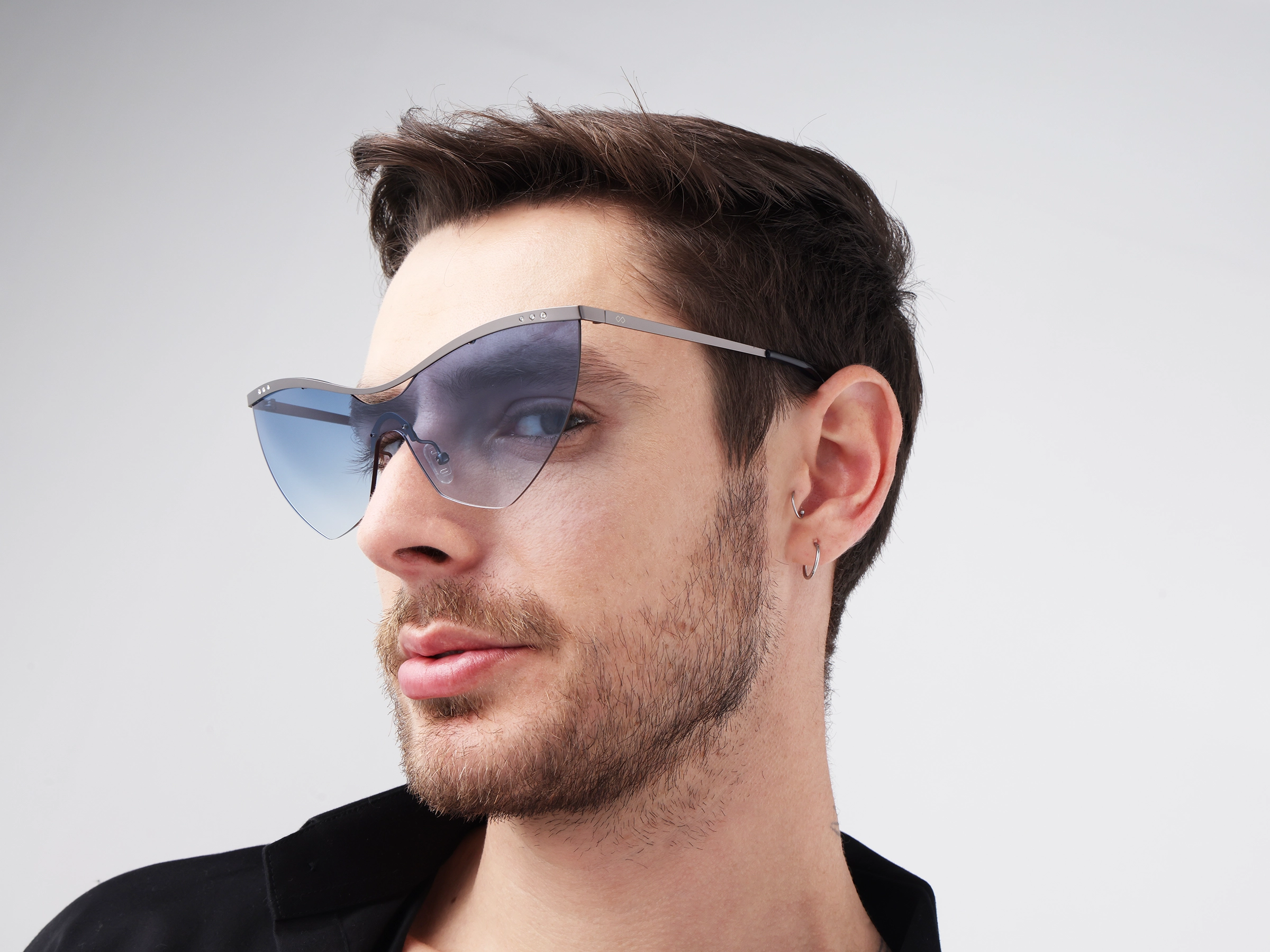 Cat-Eye Blue Gradient Tint Sunglasses