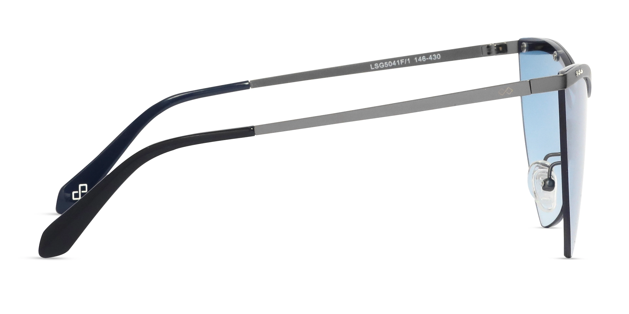 Cat-Eye Blue Gradient Tint Sunglasses-4