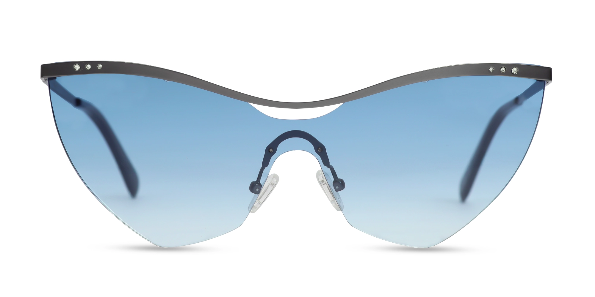 Cat-Eye Blue Gradient Tint Sunglasses-1 Cat-Eye Blue Gradient Tint Sunglasses-1