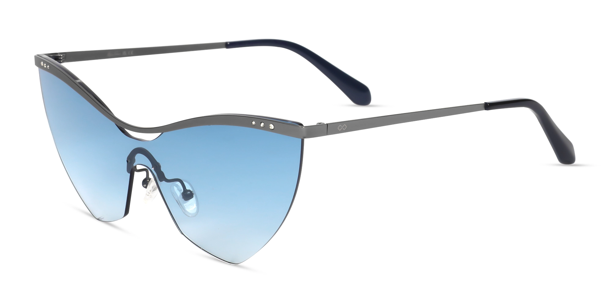 Cat-Eye Blue Gradient Tint Sunglasses-3 Cat-Eye Blue Gradient Tint Sunglasses-3