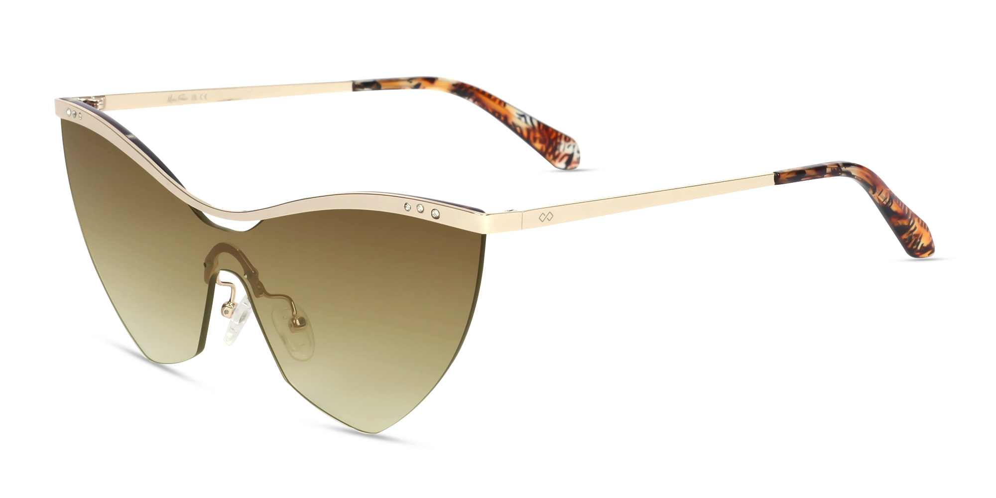 Cat Eye Brown Gradient Tint Sunglasses-3 Cat Eye Brown Gradient Tint Sunglasses-3