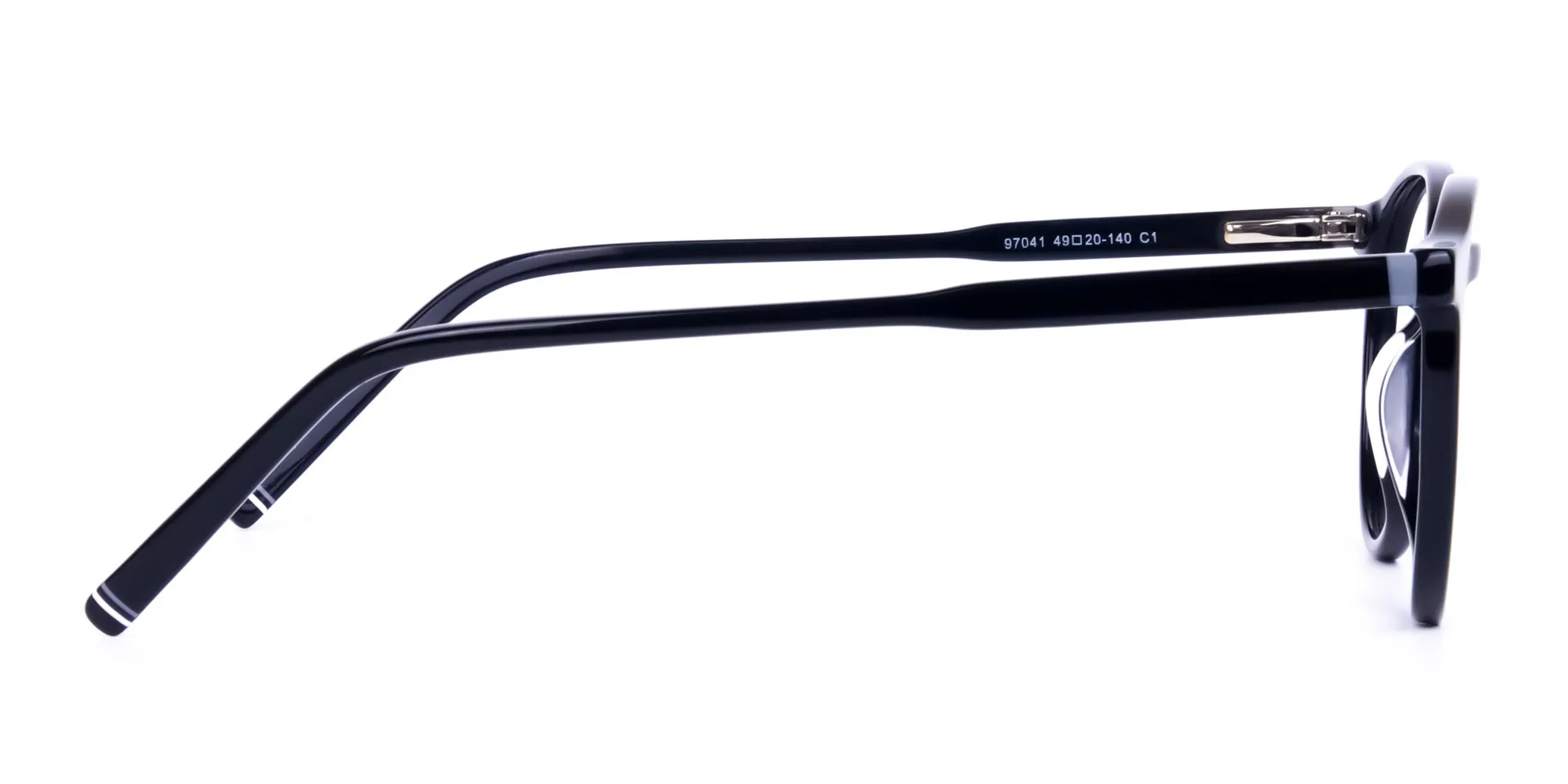 Classic Black Rimmed Round Glasses-2