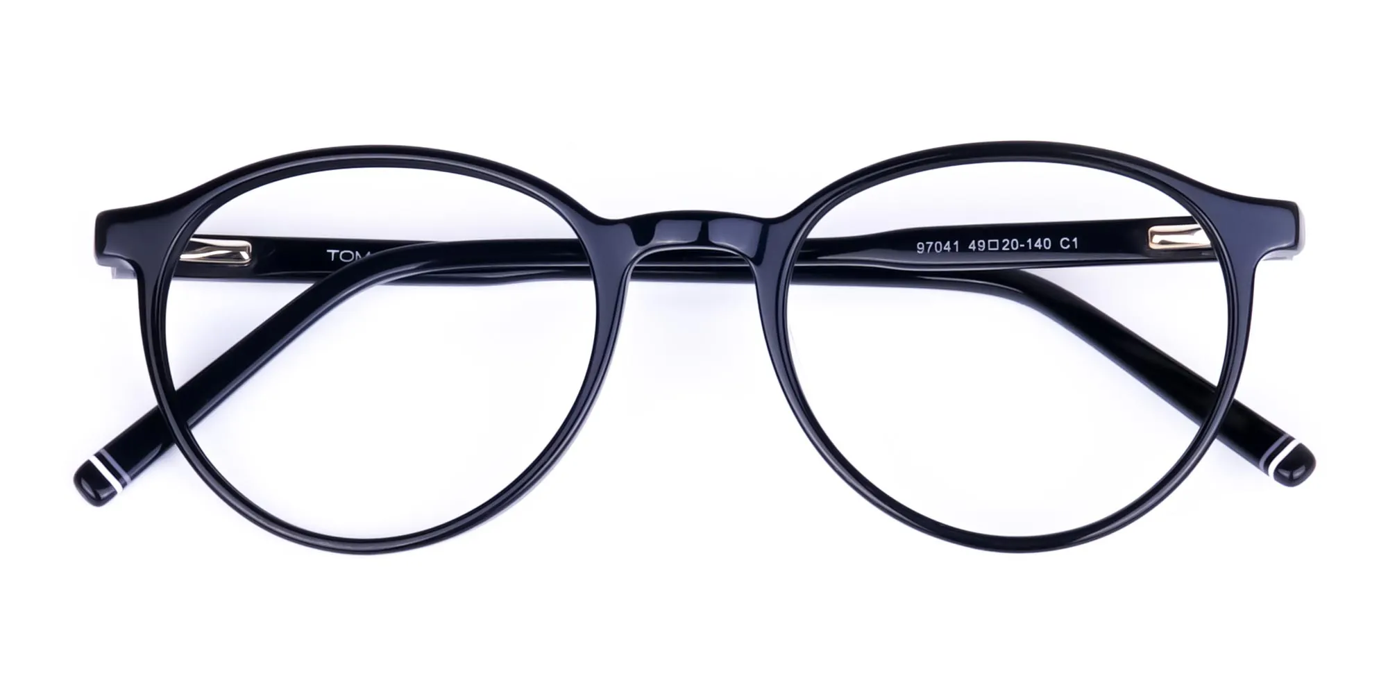 Classic Black Rimmed Round Glasses-2