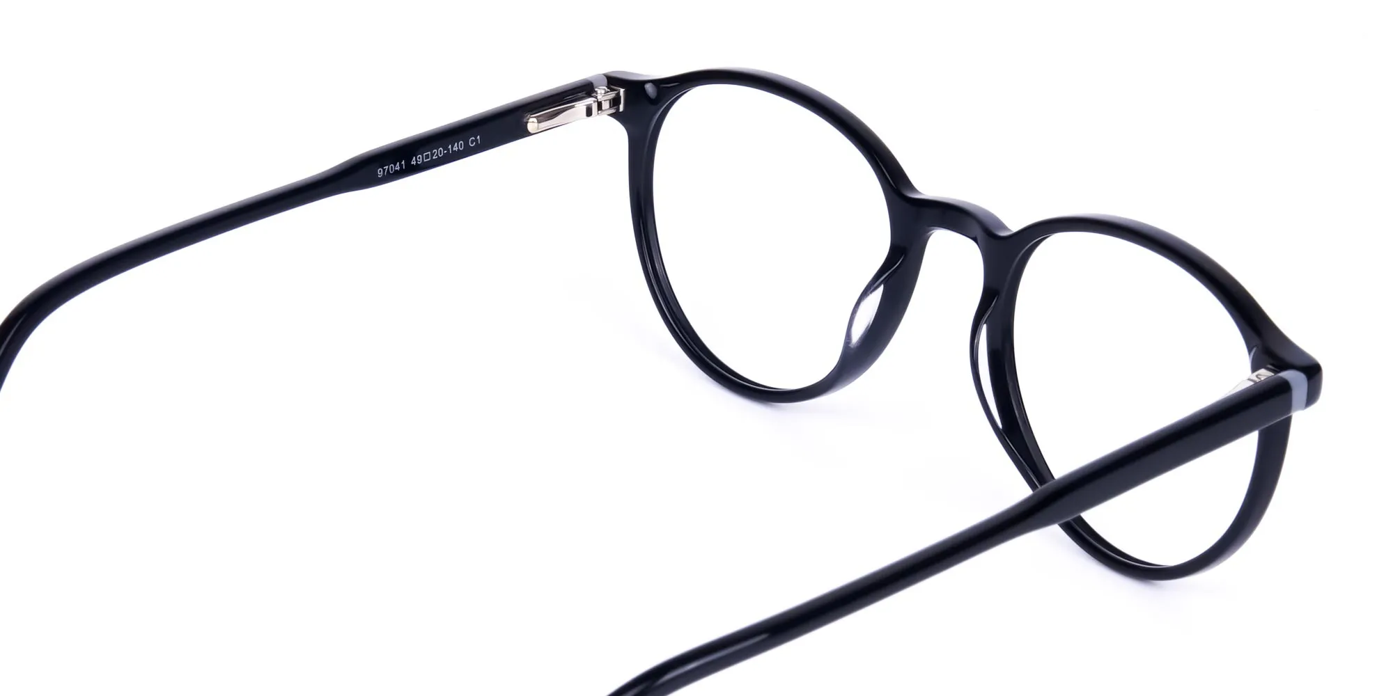 Classic Black Rimmed Round Glasses-2