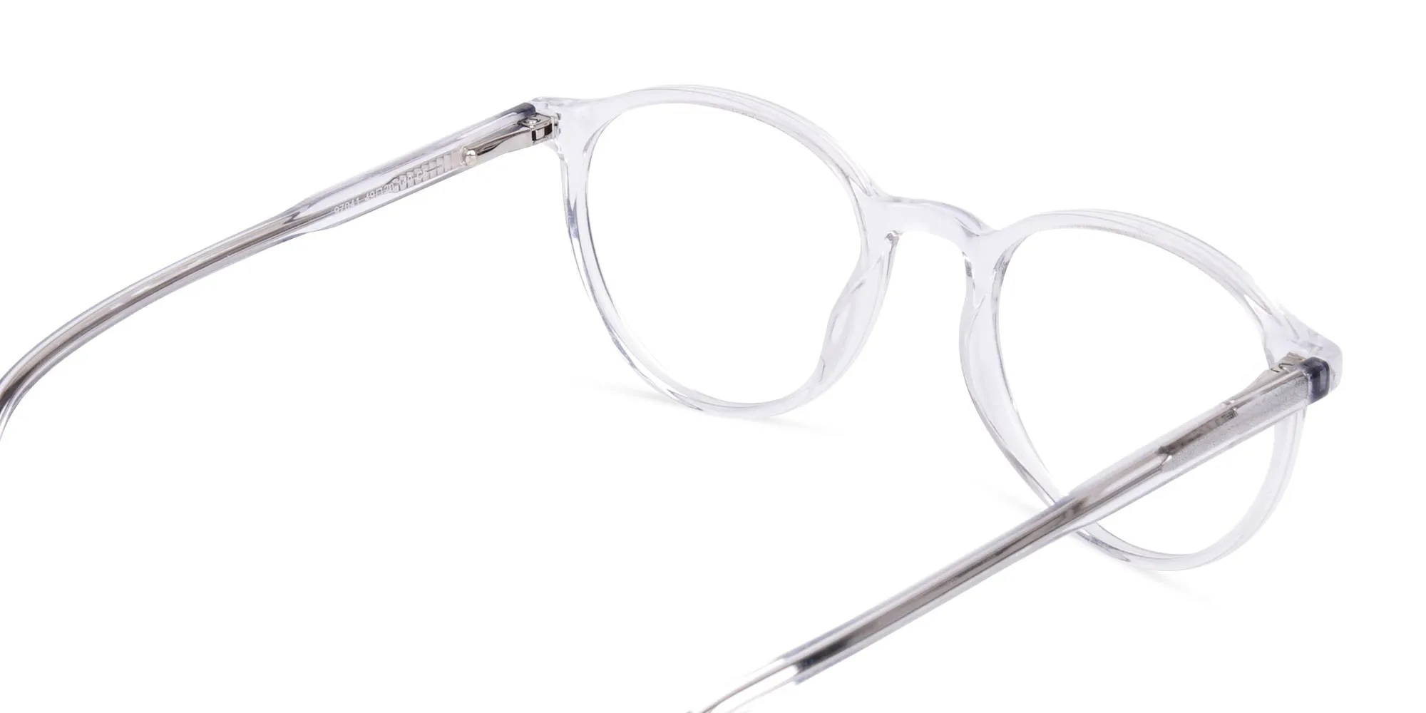 Crystal Clear Rimmed Round Glasses-2