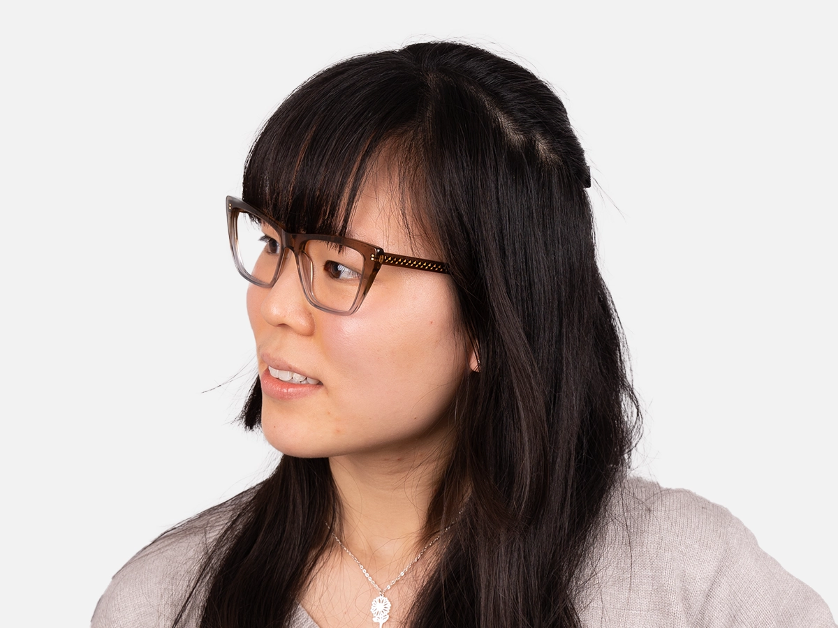 Brown Cat Eye Glasses Frames-55