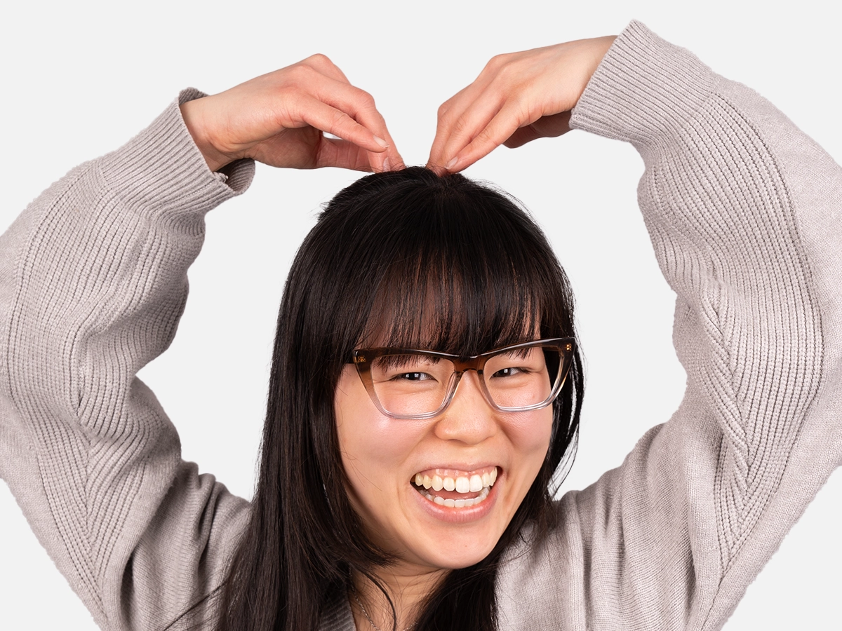 Brown Cat Eye Glasses Frames-52