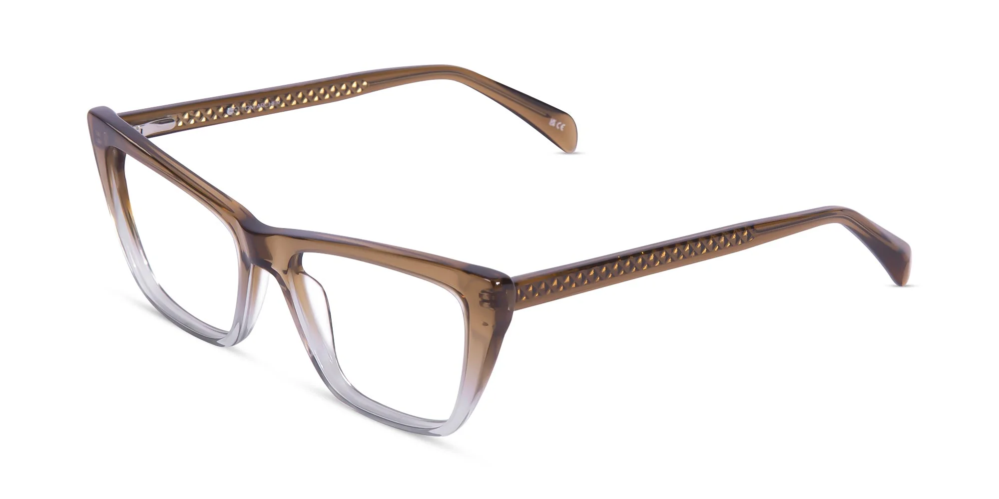 Brown Cat Eye Glasses Frames-3