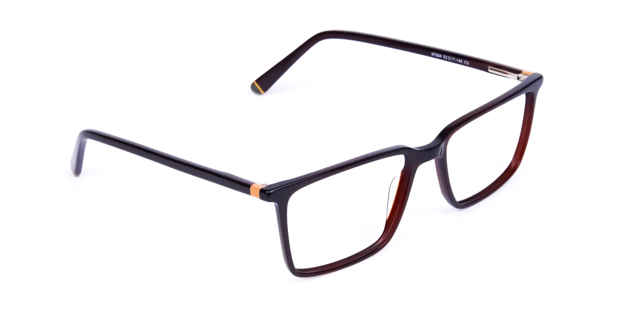 Dark Brown Fully Rimmed Rectangular Glasses-2