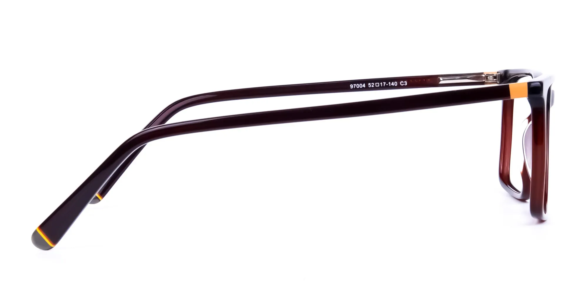 Dark Brown Fully Rimmed Rectangular Glasses-2