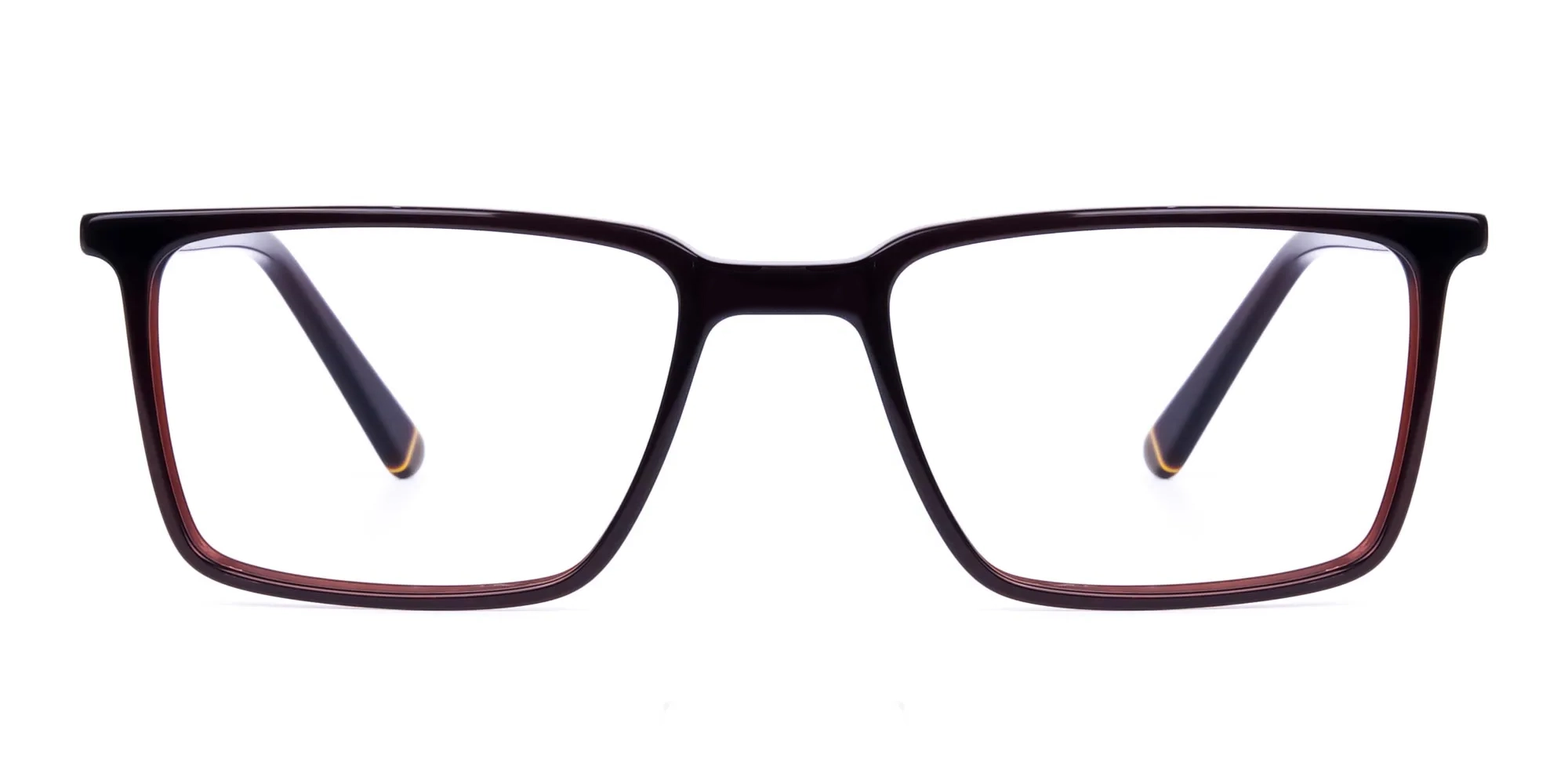 Dark Brown Fully Rimmed Rectangular Glasses-2 Dark Brown Fully Rimmed Rectangular Glasses-2