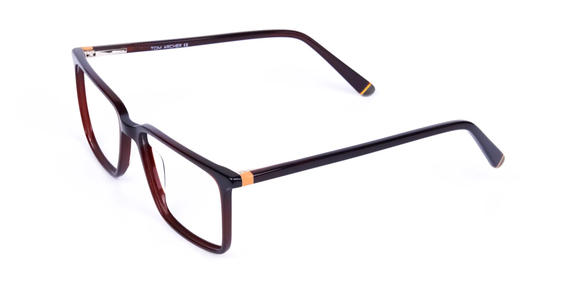 Dark Brown Fully Rimmed Rectangular Glasses-2 Dark Brown Fully Rimmed Rectangular Glasses-2