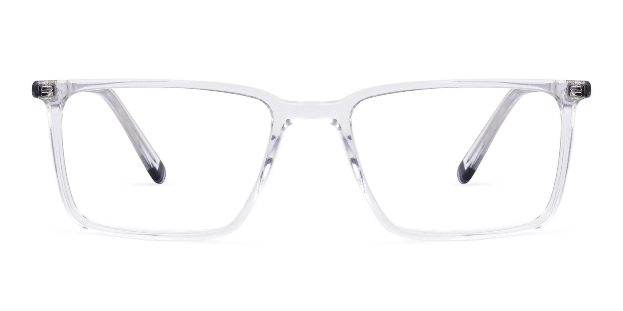 Crystal Clear Rimmed Round Glasses-2