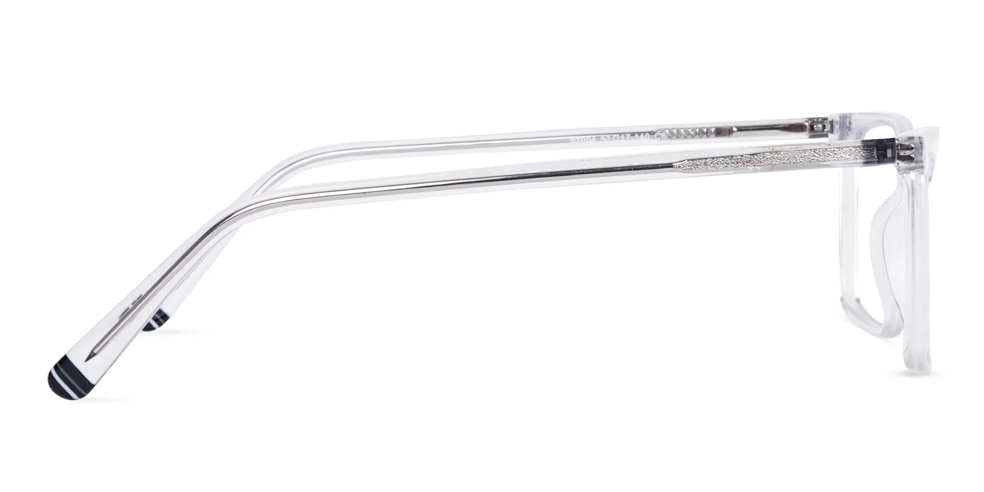 Crystal Clear Rimmed Round Glasses-2