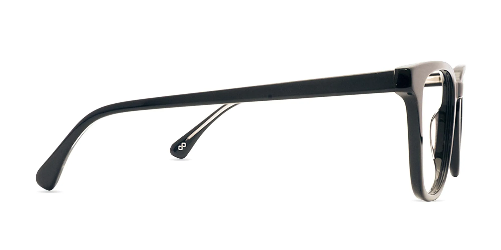 Black Square Frame Glasses-2