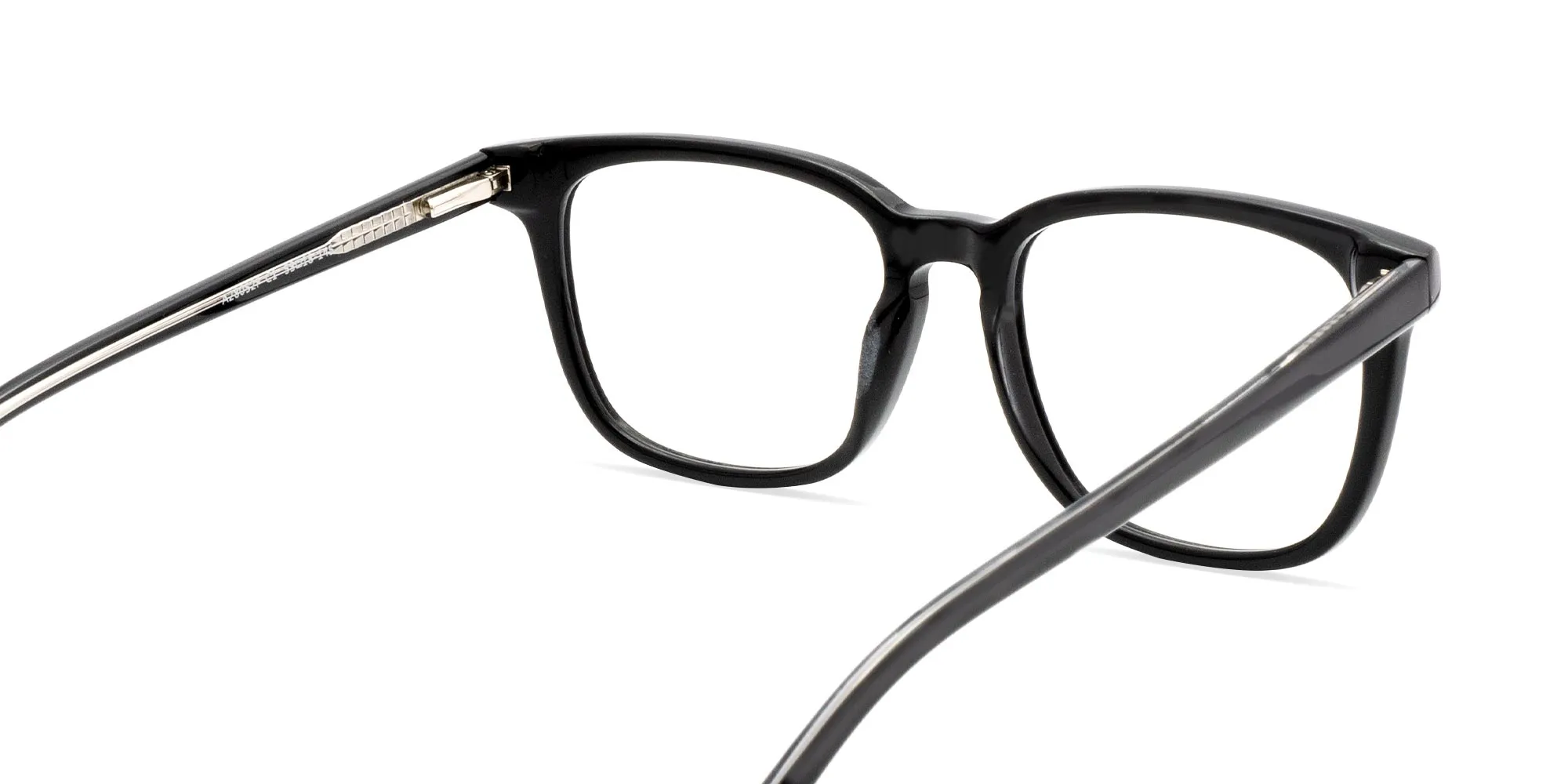 Black Square Frame Glasses-2