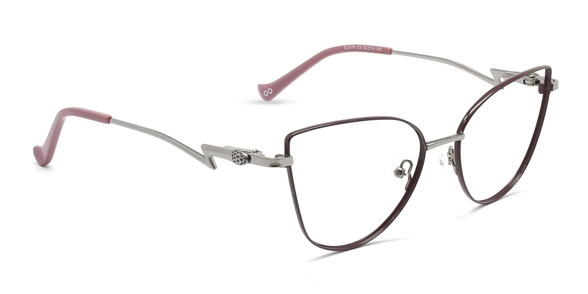 Vintage Metal Cat Eye Glasses-2