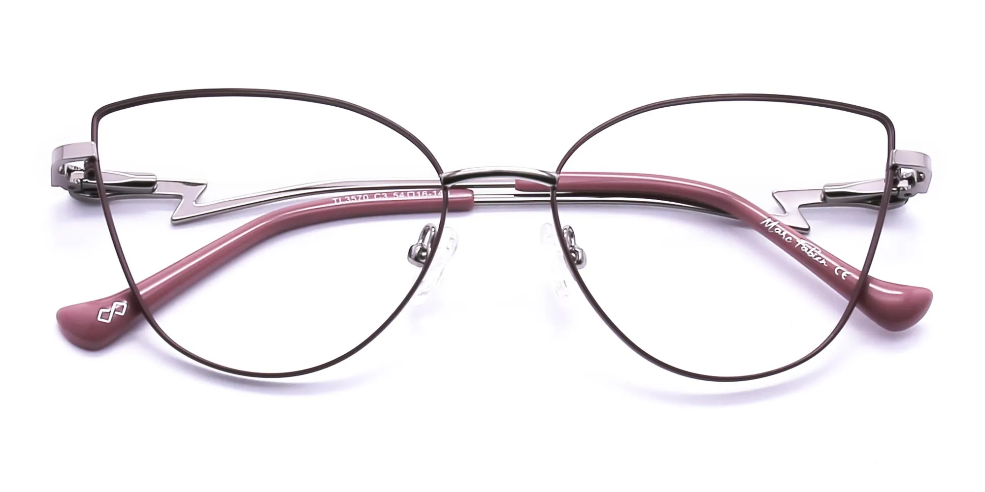 Vintage Metal Cat Eye Glasses-2