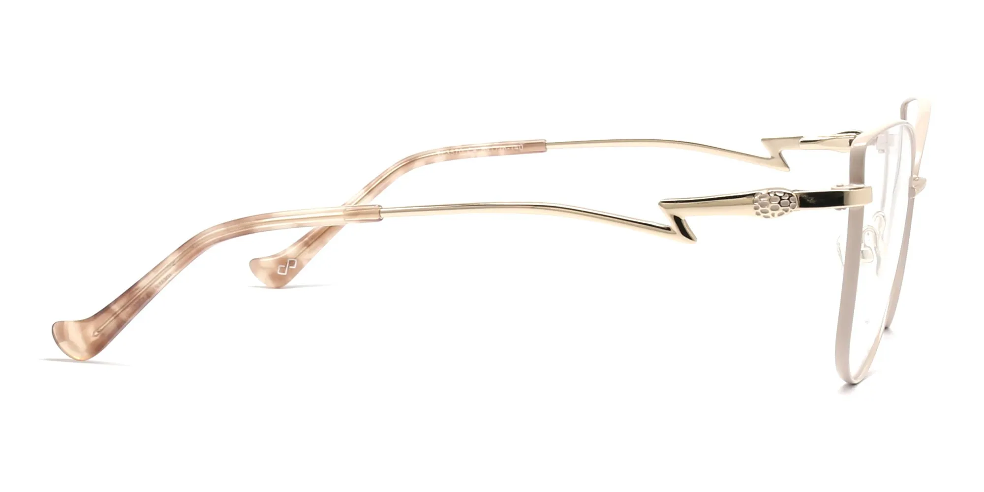 Gold Cat Eye Glasses-2