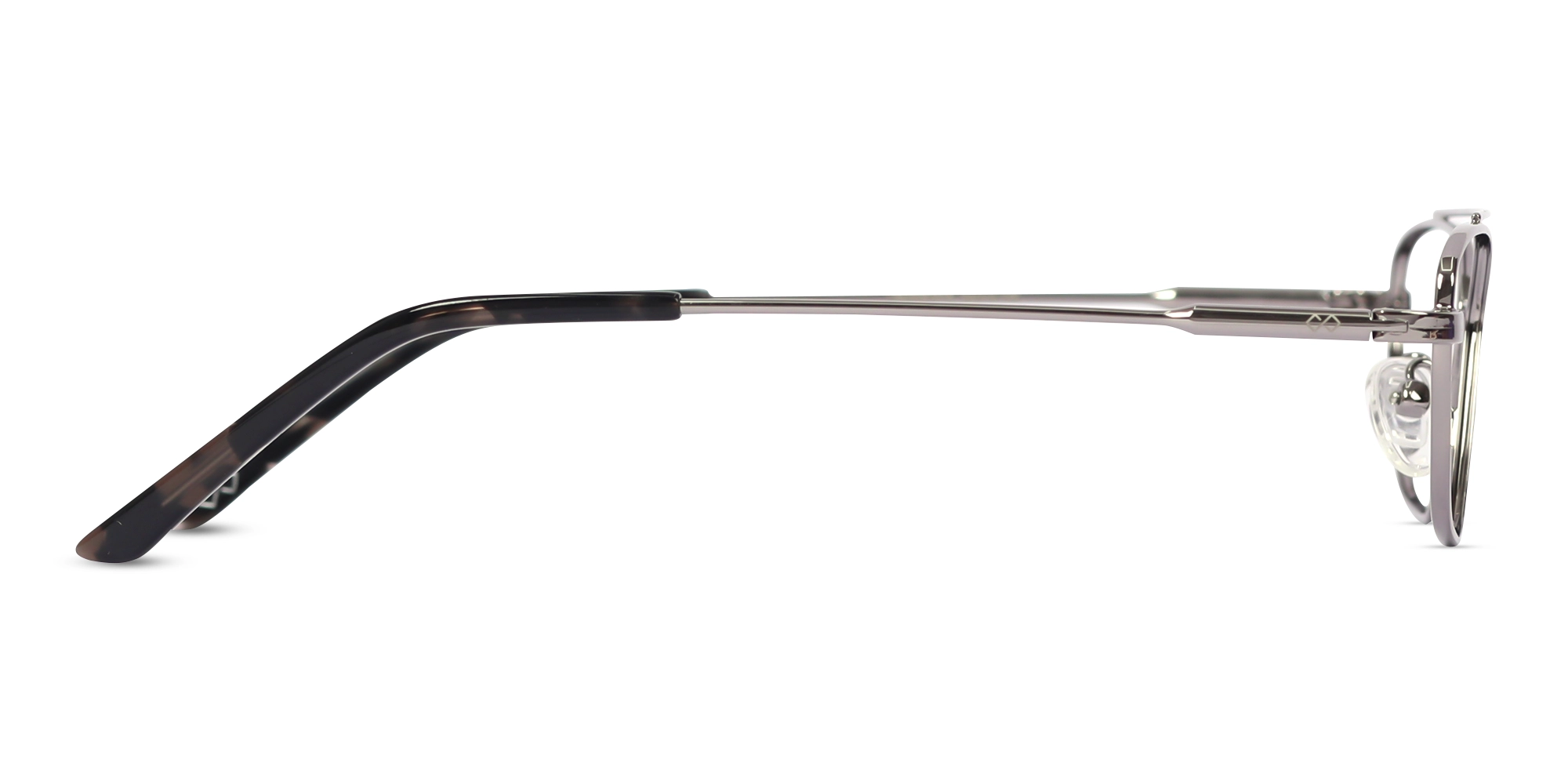 Silver & Grey Gradient Geometric Glasses
