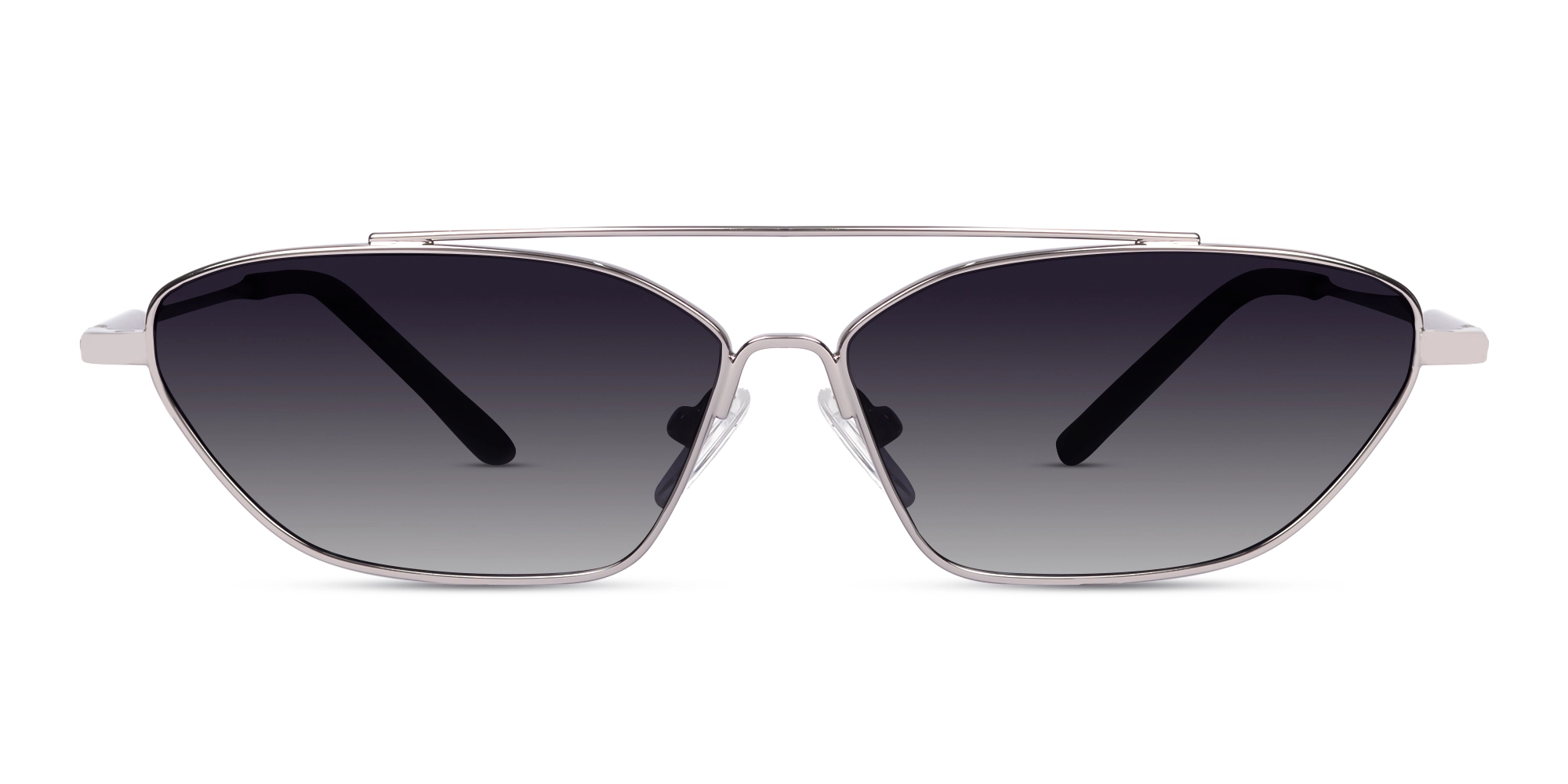 Silver Rectangle Geometric Full-Rim Sunglasses 1 Silver Rectangle Geometric Full-Rim Sunglasses 1