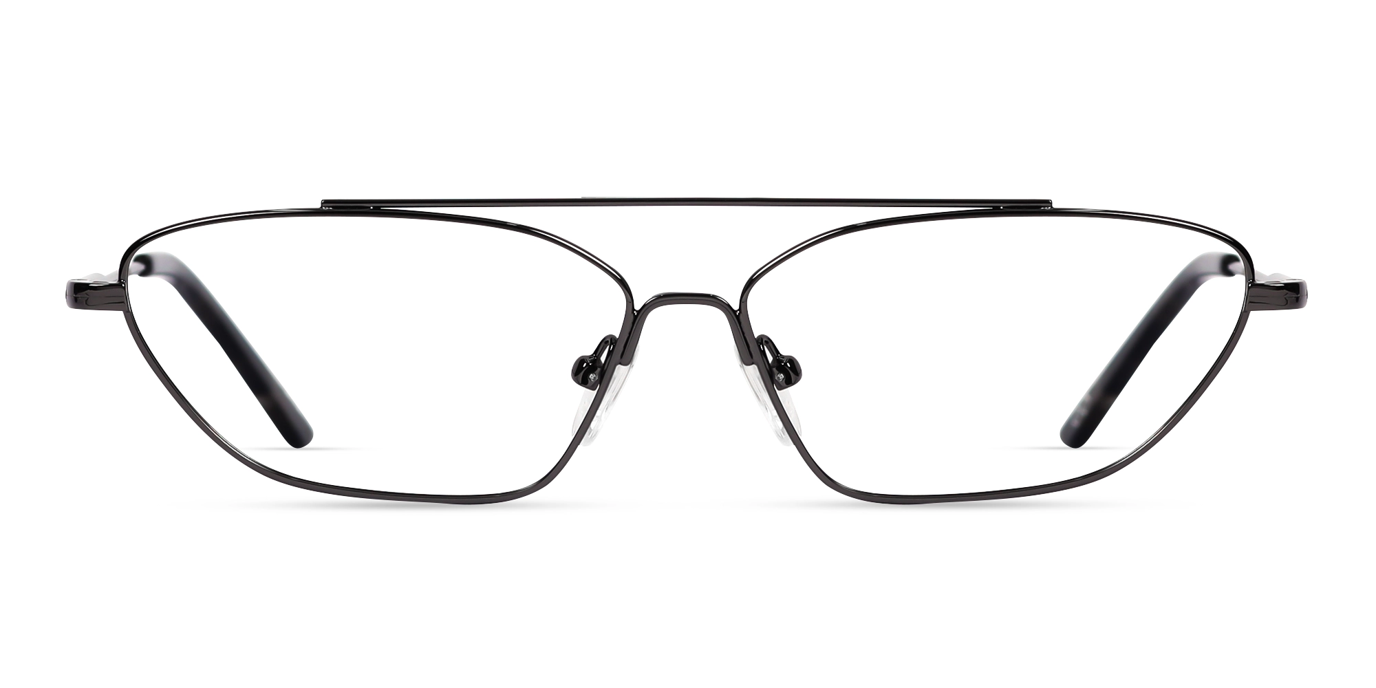 Gunmetal & Grey Rectangle Glasses Gunmetal & Grey Rectangle Glasses