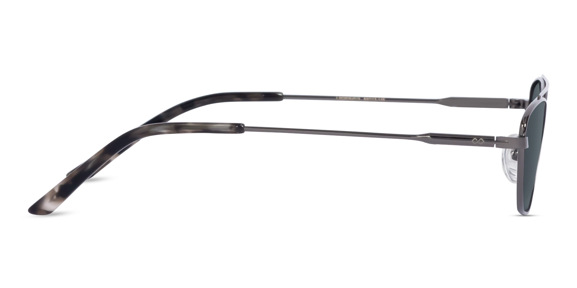 Gold Rectangle Geometric Full-Rim Sunglasses 4