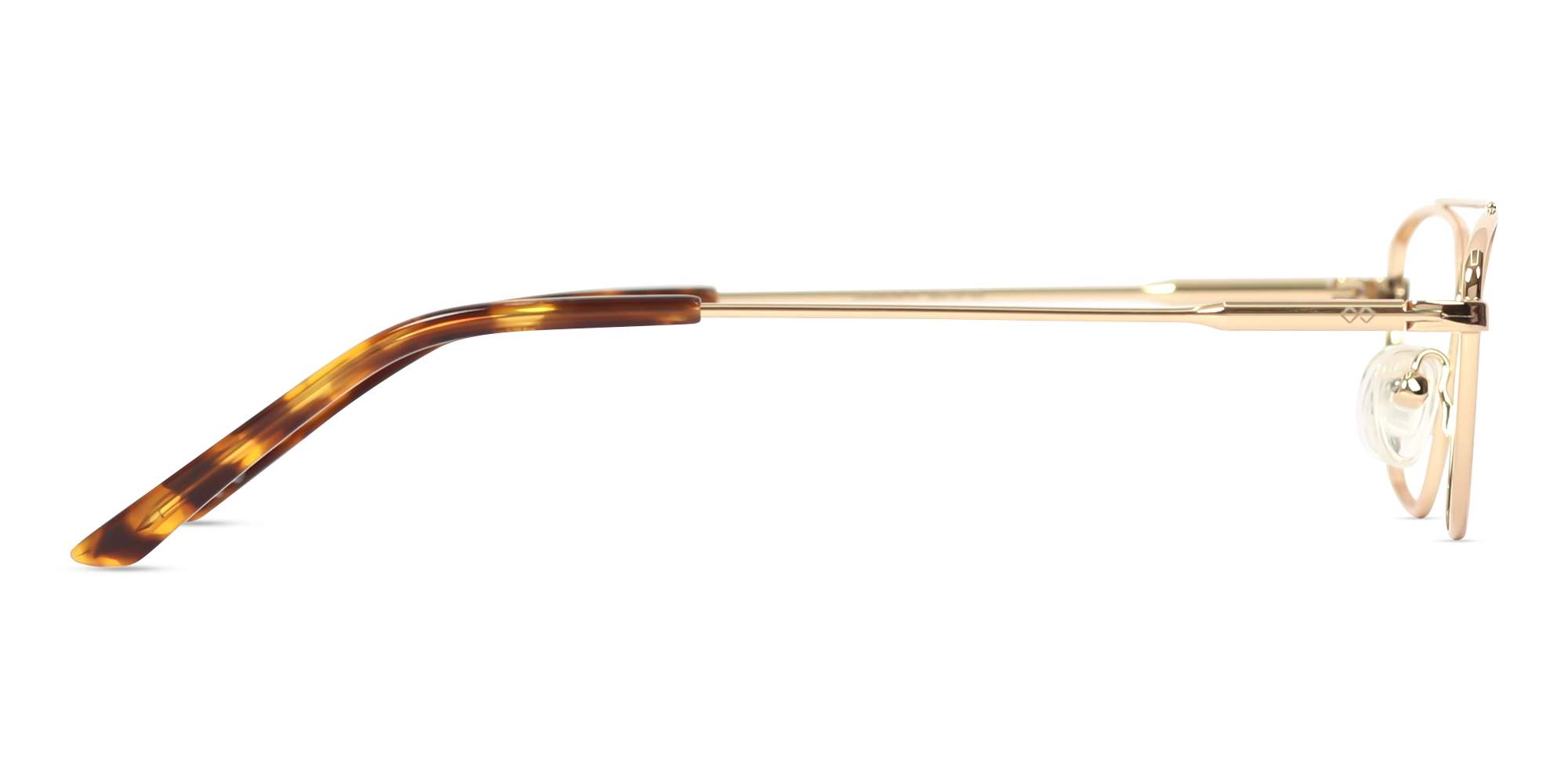 Gold & Green Rectangle Glasses