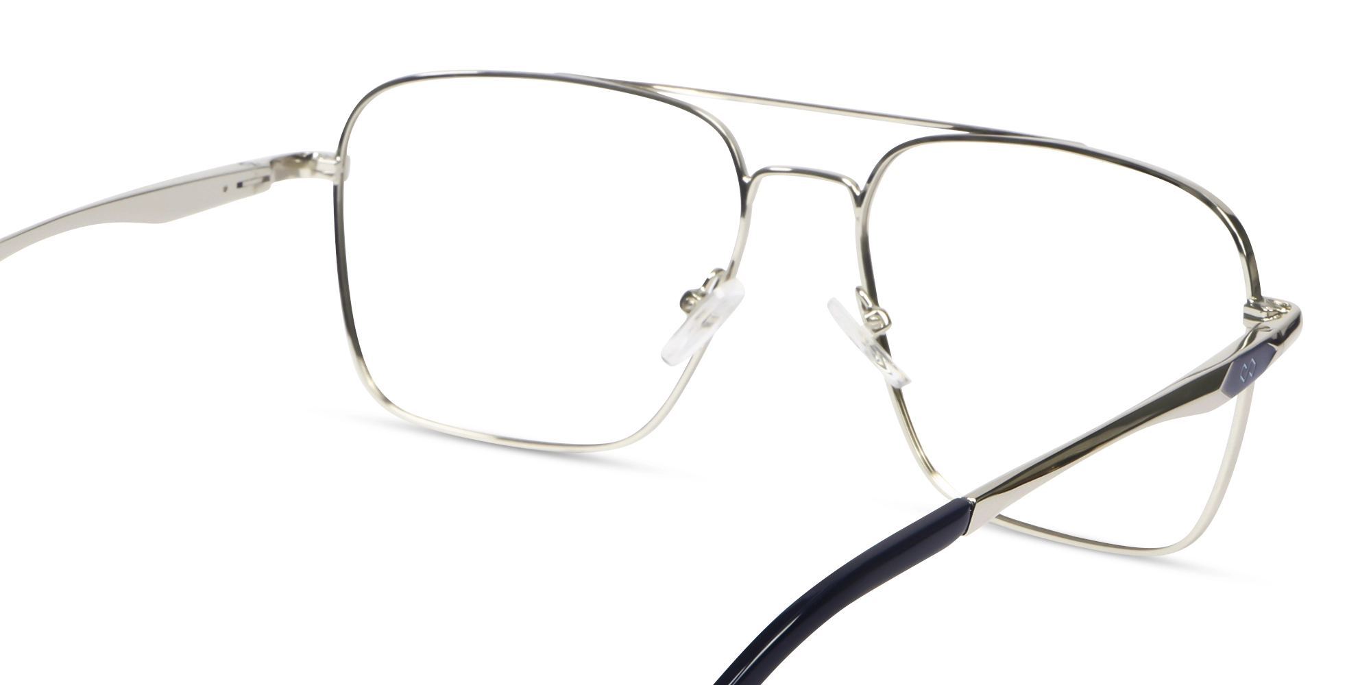 Metal Silver Square Pilot Glasses