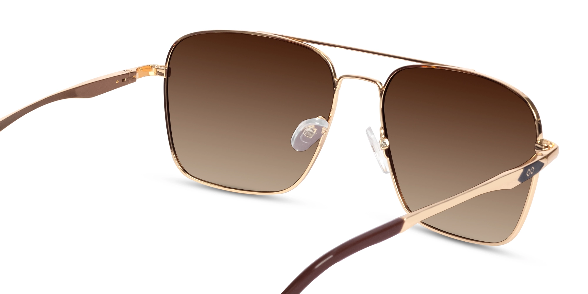Gold Lightweight Meta Pilot Sunglasses 5