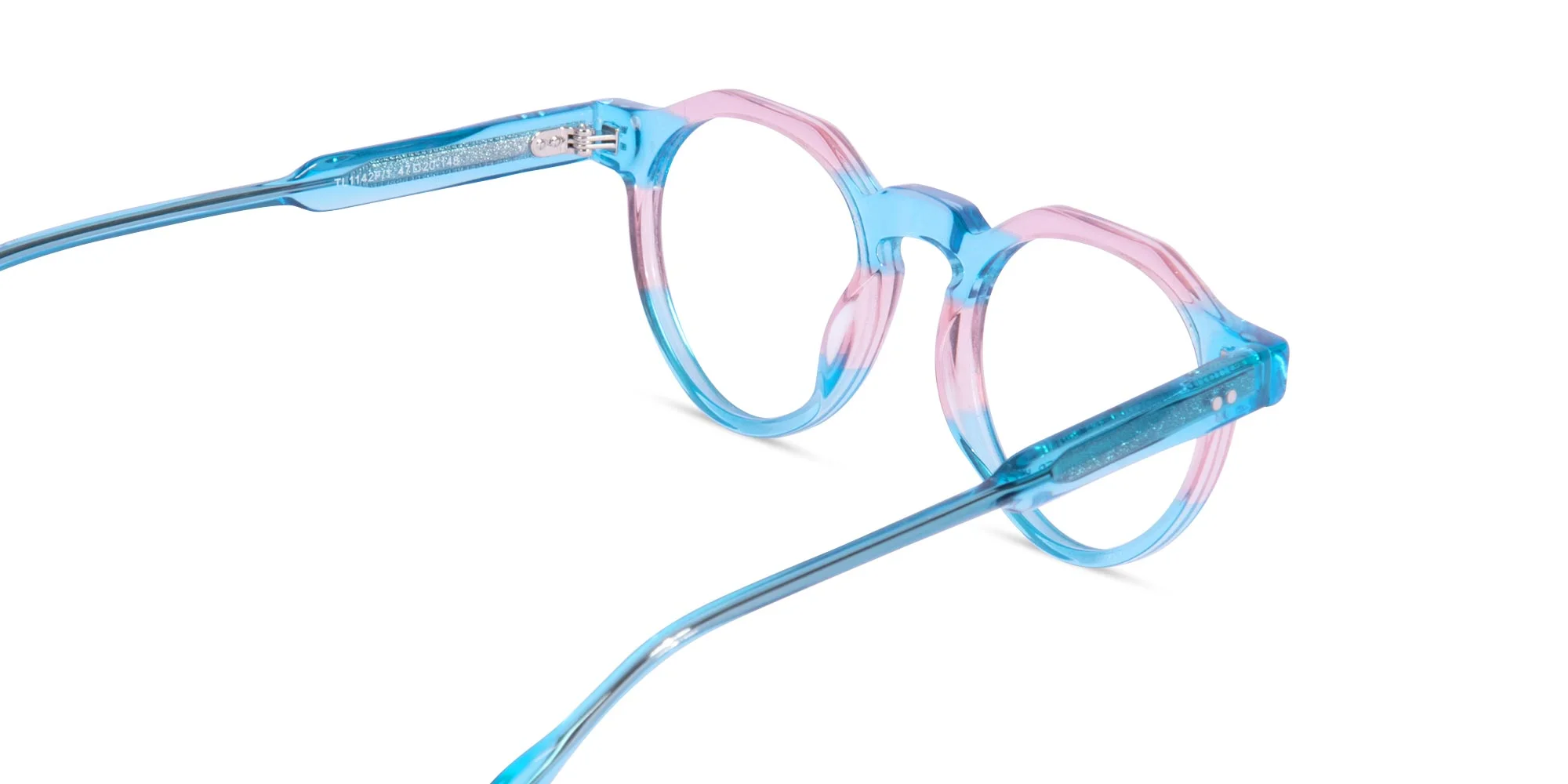 Crystal Blue & Crystal Pink Geometric Glasses-5