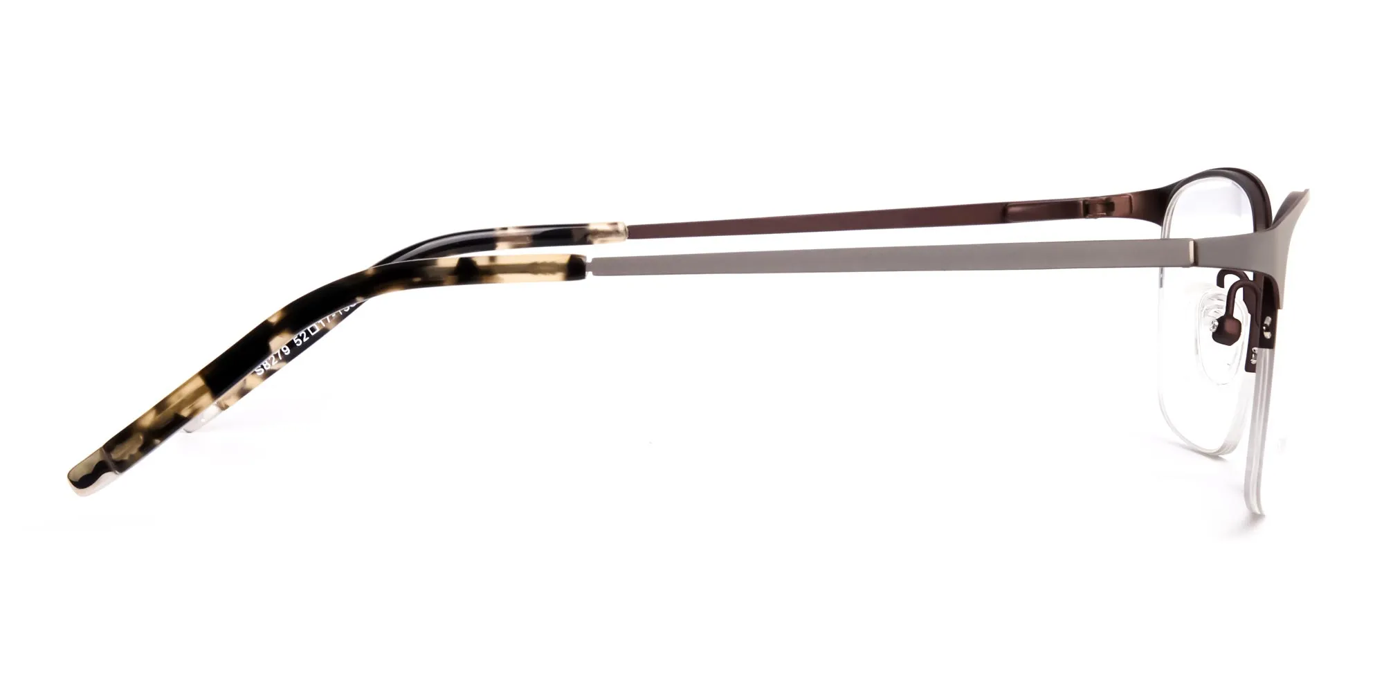 rectangular gunmetal half-rim-glasses frames-2