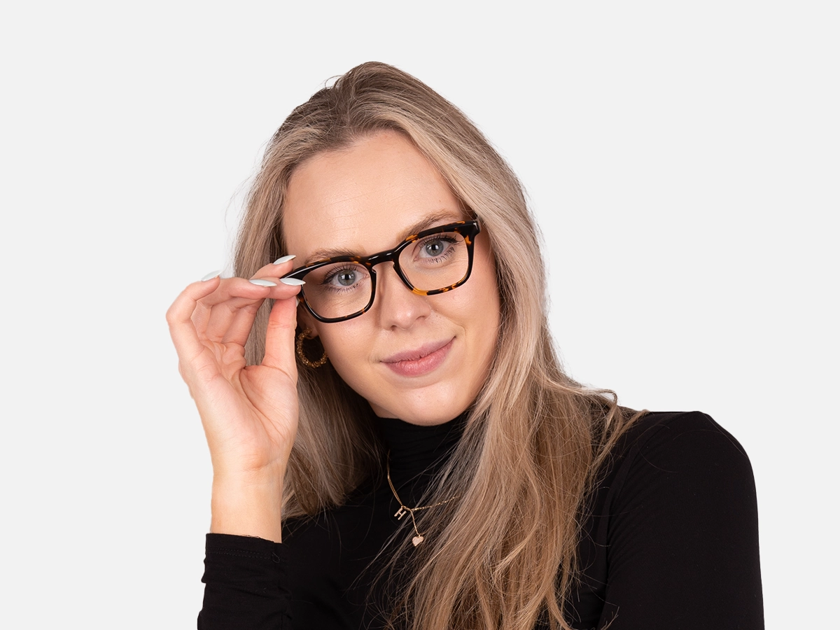 Tortoise Square Glasses-55