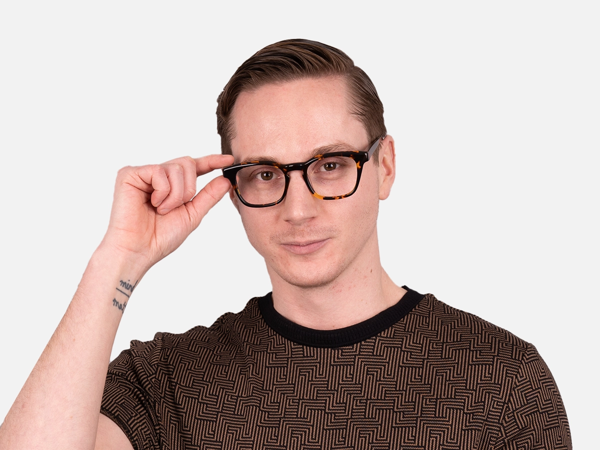 Tortoise Square Glasses-44